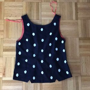 NWOT Anthropologie polka dot sleeveless top